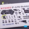 Kelik K72203 P-47D Bubbletop - interior 3D decals for Tamiya kit (1/72)
